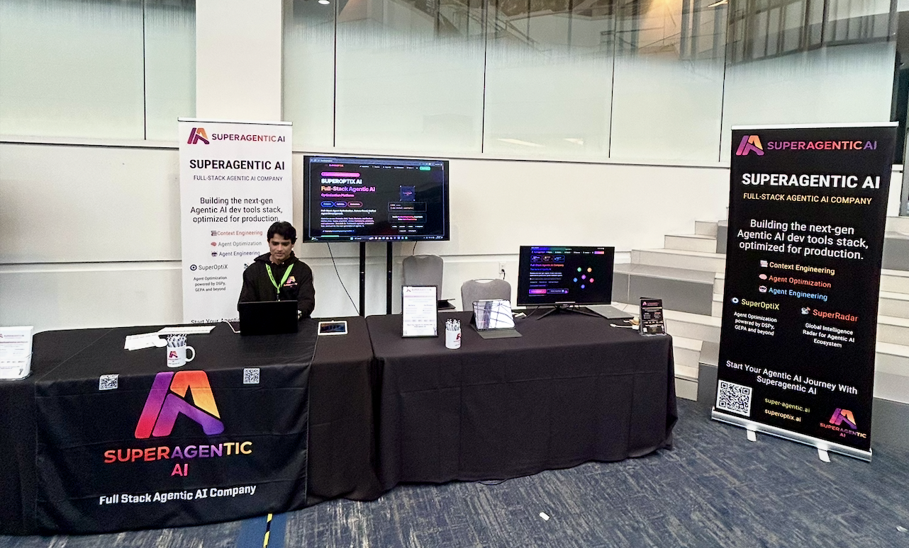 Superagentic AI Expo Booth at ODSC AI West 2025