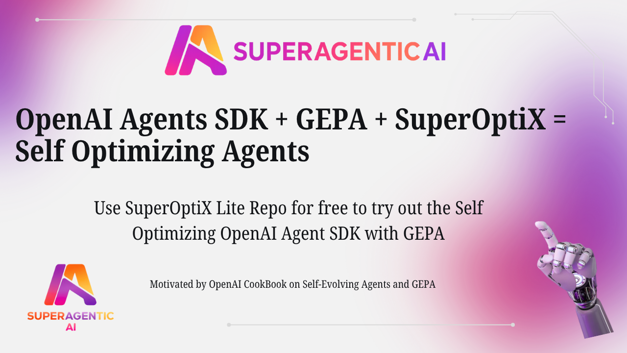 OpenAI Agents SDK + GEPA + SuperOptiX = Self-Optimizing AI Agents